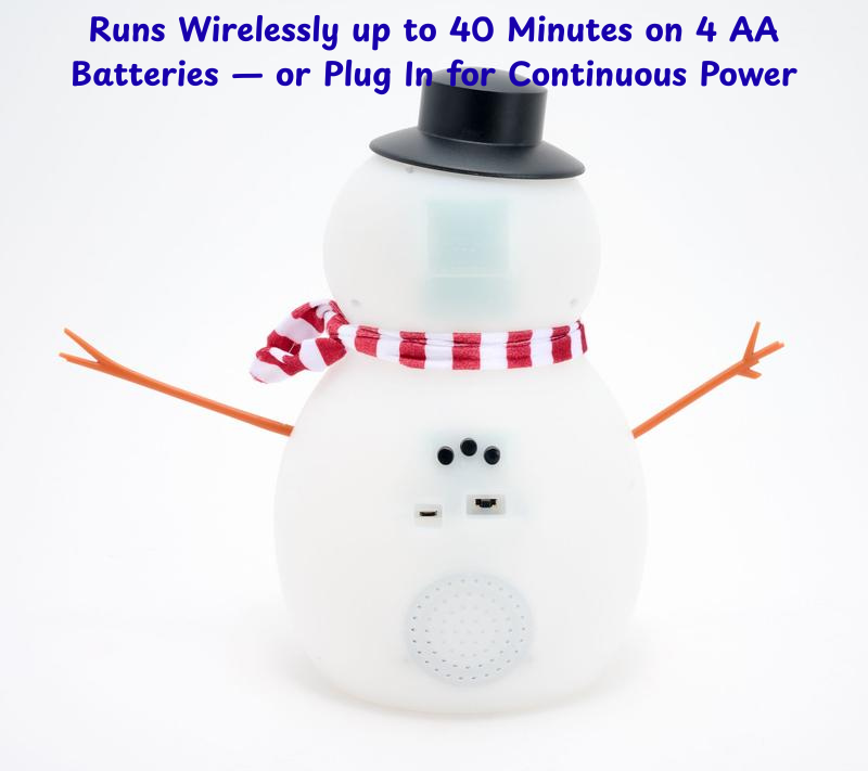 FrostByte The Snowman - Talking Animated Snowman with Built in Projector & Speaker Plug'n Play